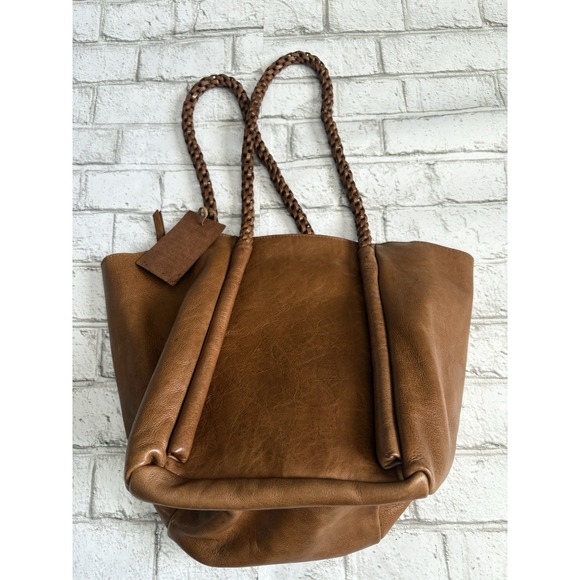 Latico Wander Leather Tote Bag (Md) Cognac NWT - Picture 3 of 7